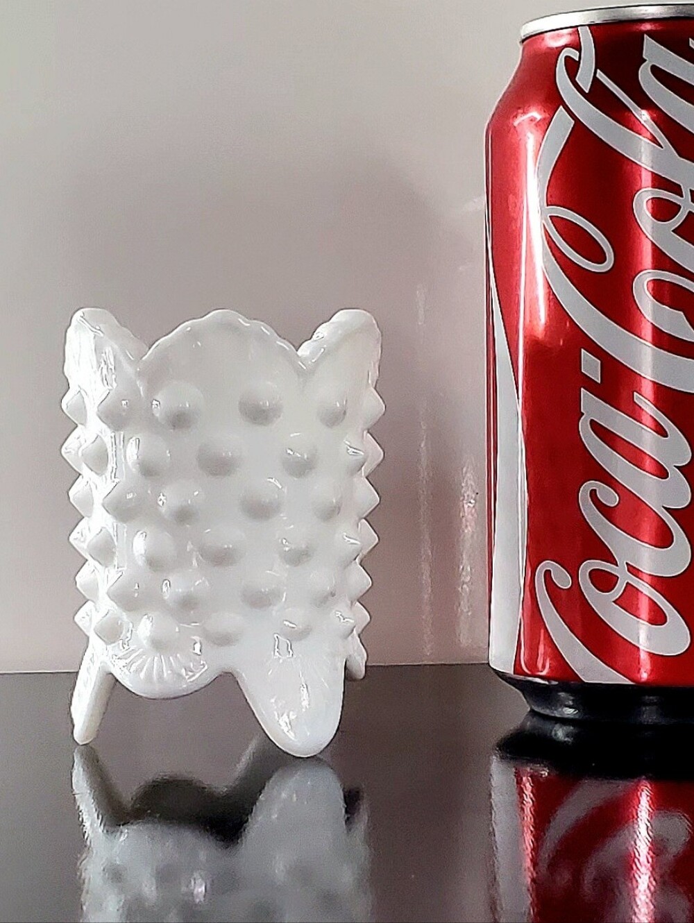 Fenton Hobnail Milk Glass Toothpick Holder / Decor Accent White